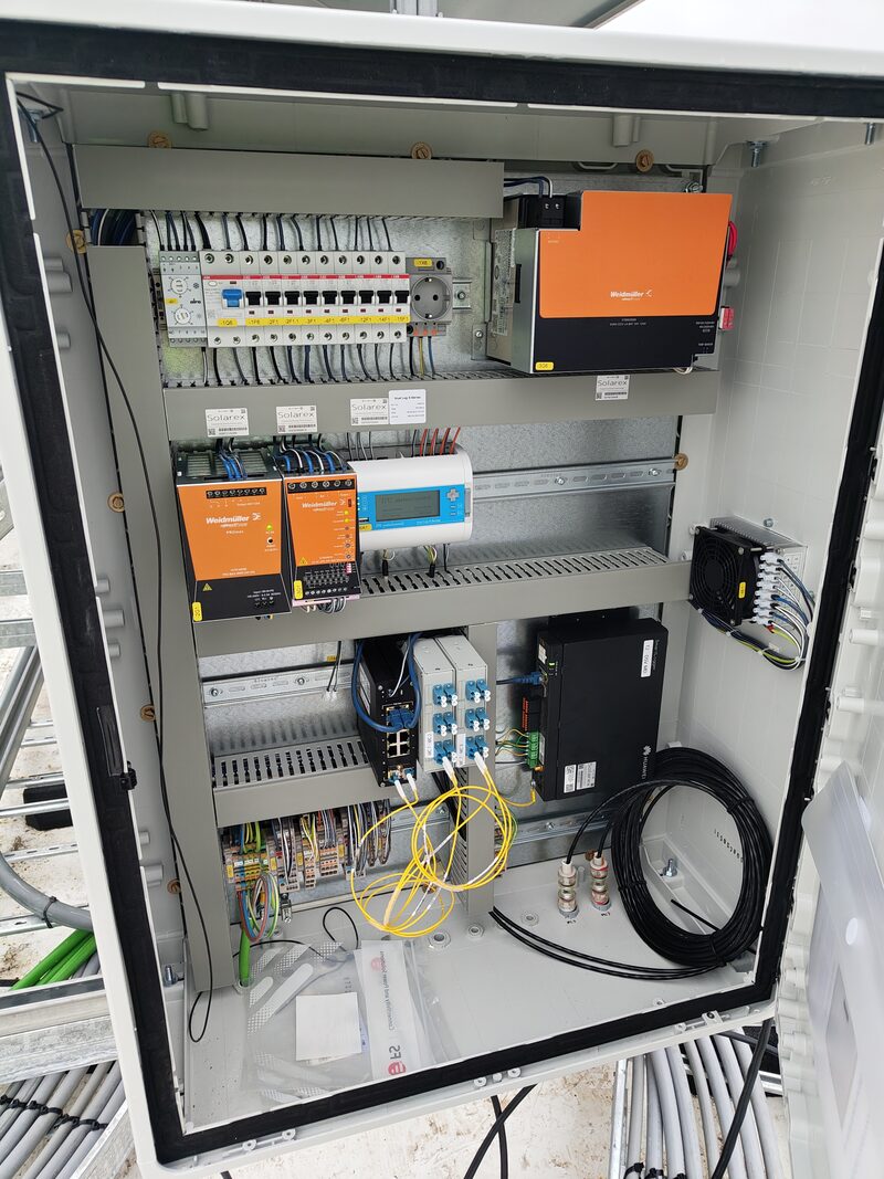 SCADA and monitoring cabinet installed by Solarex